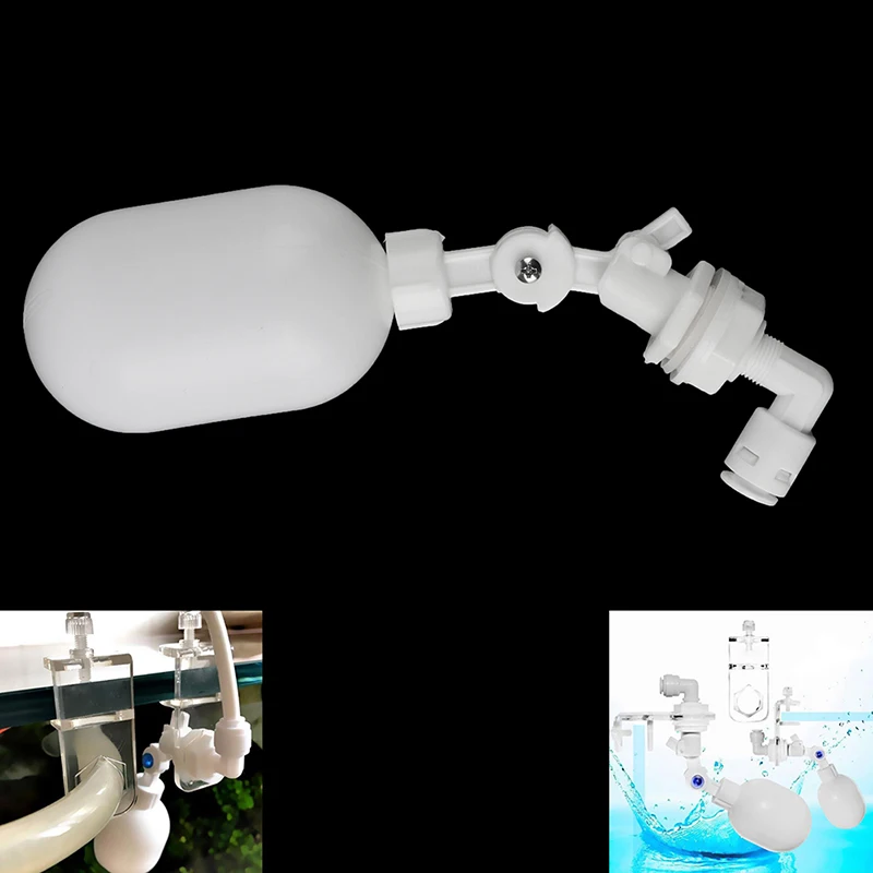 

Hot! Water Tank 1/2'' 3/4'' Inch White Plastic Adjustable Auto Fill Float Ball Valve Water Control Switch For Water Tower 1pc