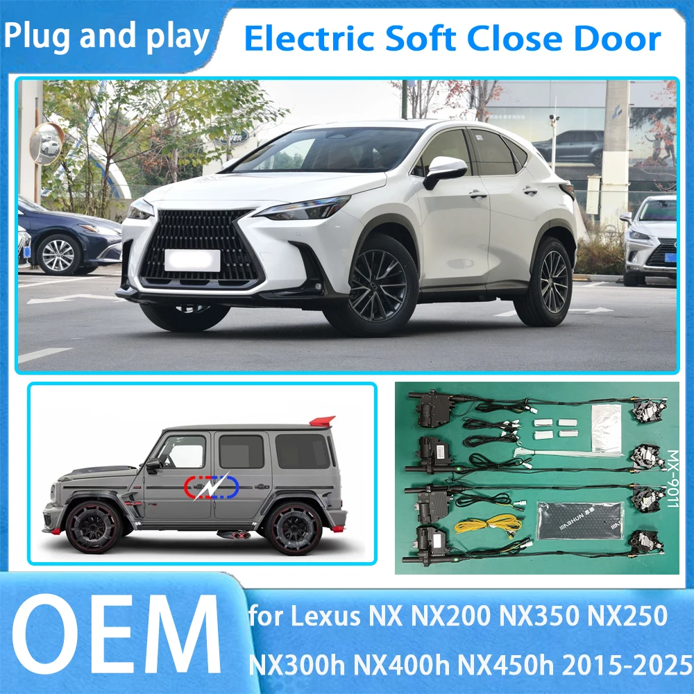 Фото Для Lexus NX NX200 NX350 NX250 NX300h NX400h NX450 OEM Автомобильная система с мягким закрыванием дверей, автоматическая электрическая автоматическая защелка, мощность №1