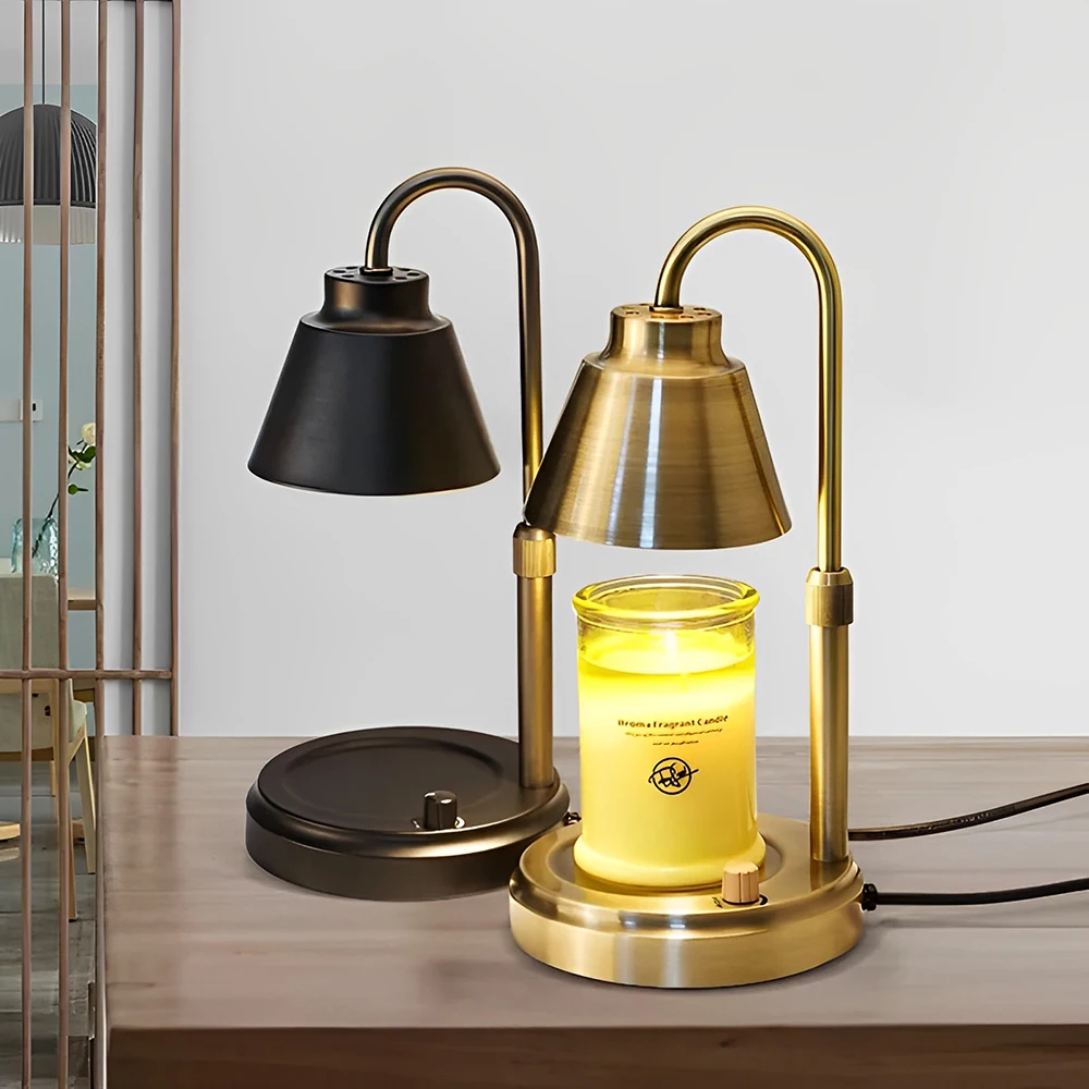 

Indoor Adjustable Height And Brightness Wax Warmer Light Christmas Scent Gift Natural Electric Dimming Aroma Candle Warmer Lamp