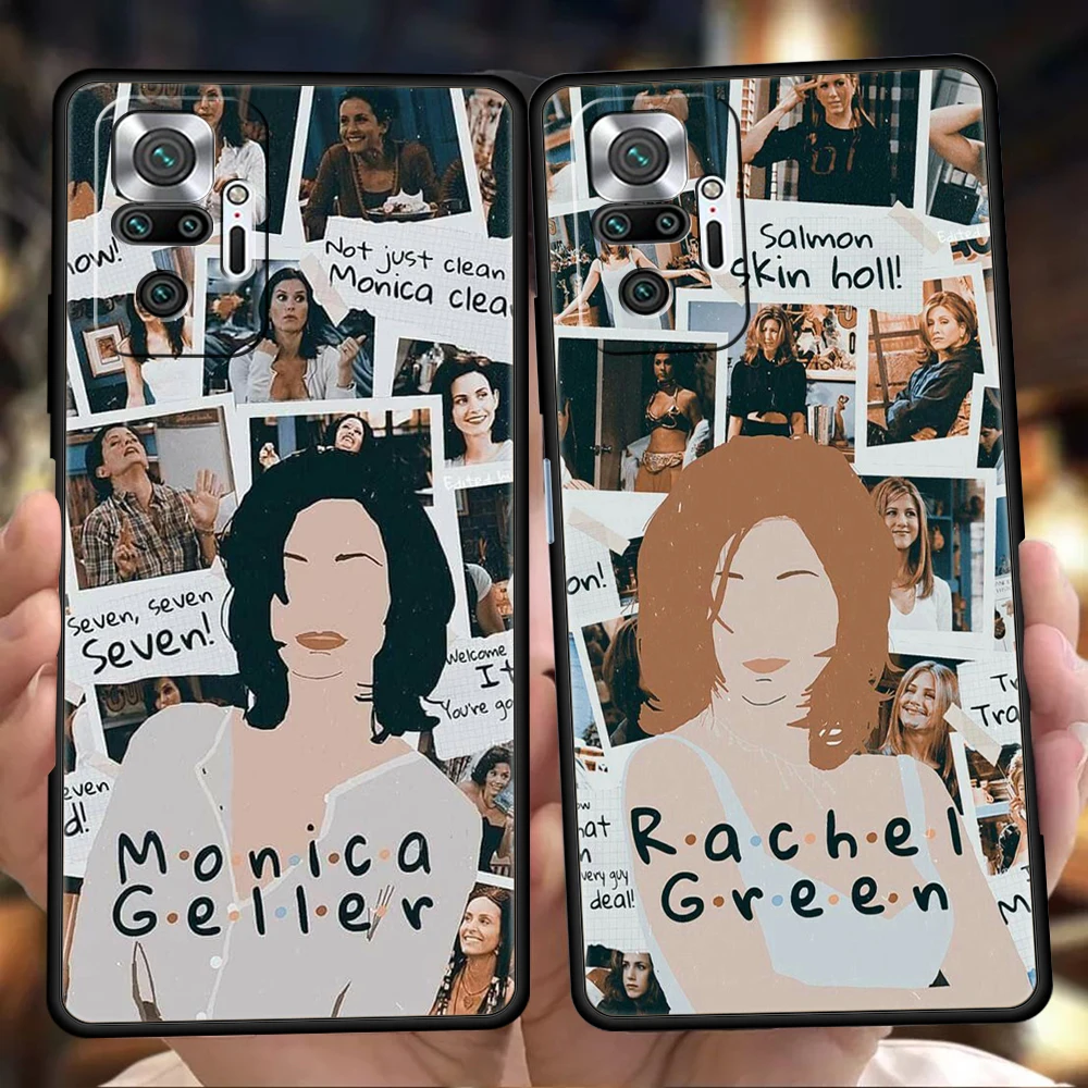 

Friends TV Show Characters Luxury Case For Redmi K50 K40 Gaming Note 12 10 11 11T Pro 9 9s 8 8T 7 9A Pro Plus 5G Silicone Shell