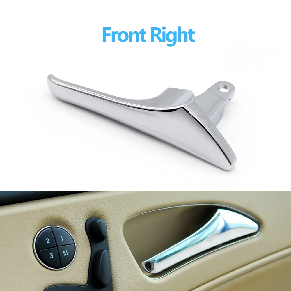 

Салон автомобиля, передняя задняя левая и правая хромированная дверная ручка для Mercedes Benz E CLS Class W211 W219 E320 E500 E63 AMG 2117660124