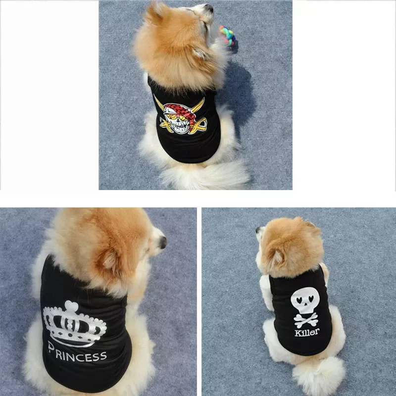 

Summer Dog Clothes Puppy Shirt For Dogs Teddy Yorkie Bulldog Dog Shirt Small Dog Vest Pet t-shirt Teacup Puppy Clothes