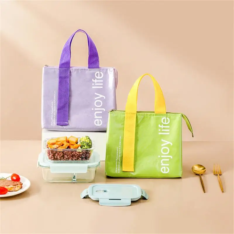 

Waterproof Thickened Heat Preservation Bag Portable Oxford Cloth Lunch bento Box Storage Bag School and work Food Insulation Bag