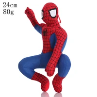 24cm disney spider man plush toys classic spiderman cartoon character stuffed doll for boy birthday gift home decor