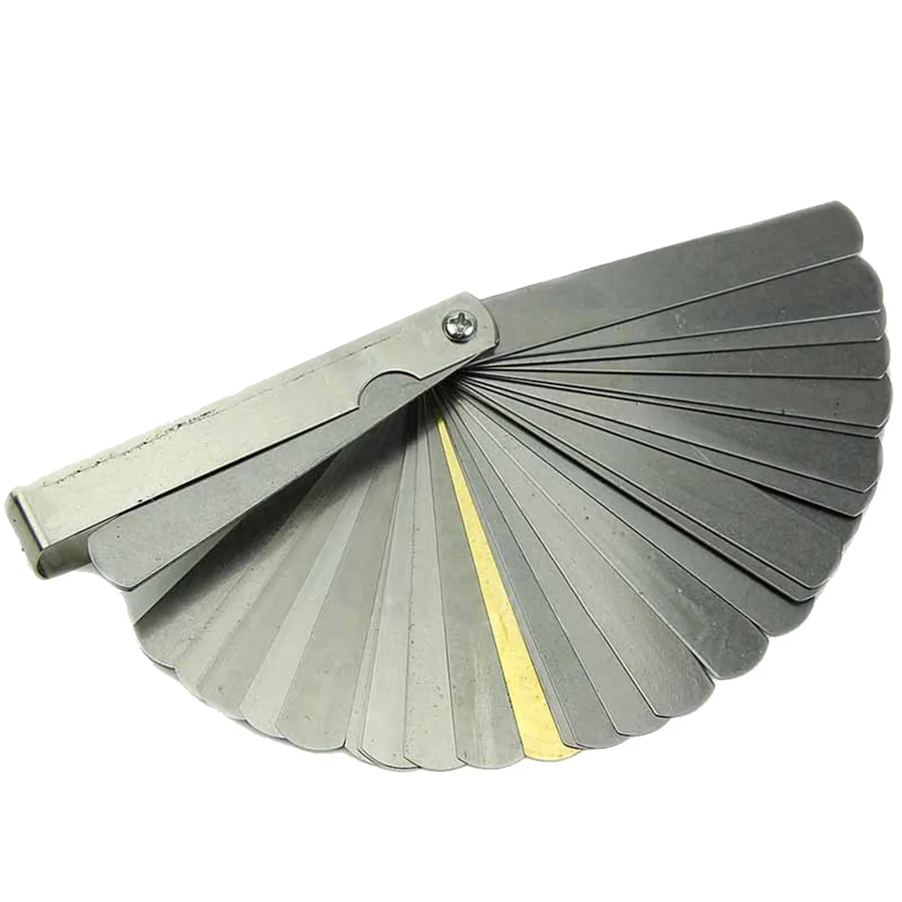 

32 Plates Feeler Gauge Stainless Steel Dual Reading Combination Feeler Gauge 0 04mm To 0 88mm Thickness