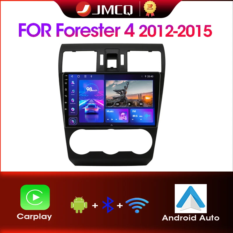 Мультимедийный Плеер JMCQ С Двойным DIN Для Subaru Forester 4 SJ XV 2012-2015 Android 12 GPS-навигация DSP