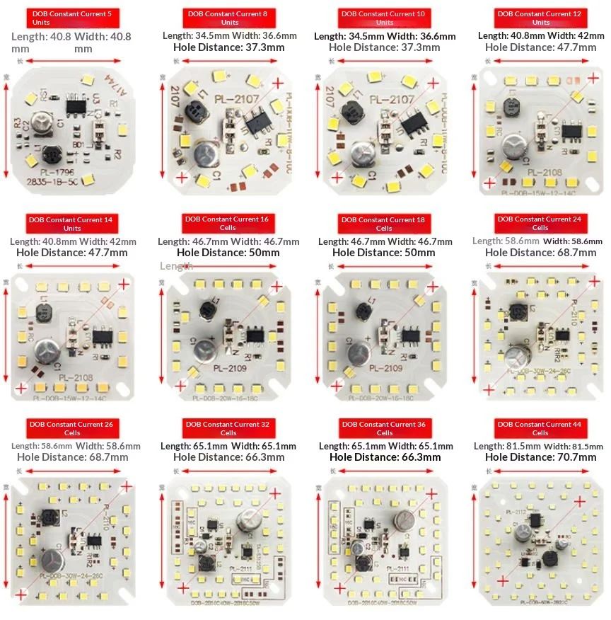 Фото Светодиодный чип 220В 2835SMD без мерцания, без драйвера, круглый, DOB, 7/9/15/18/24Вт, для ремонта зеркальных светильников в ванной №4