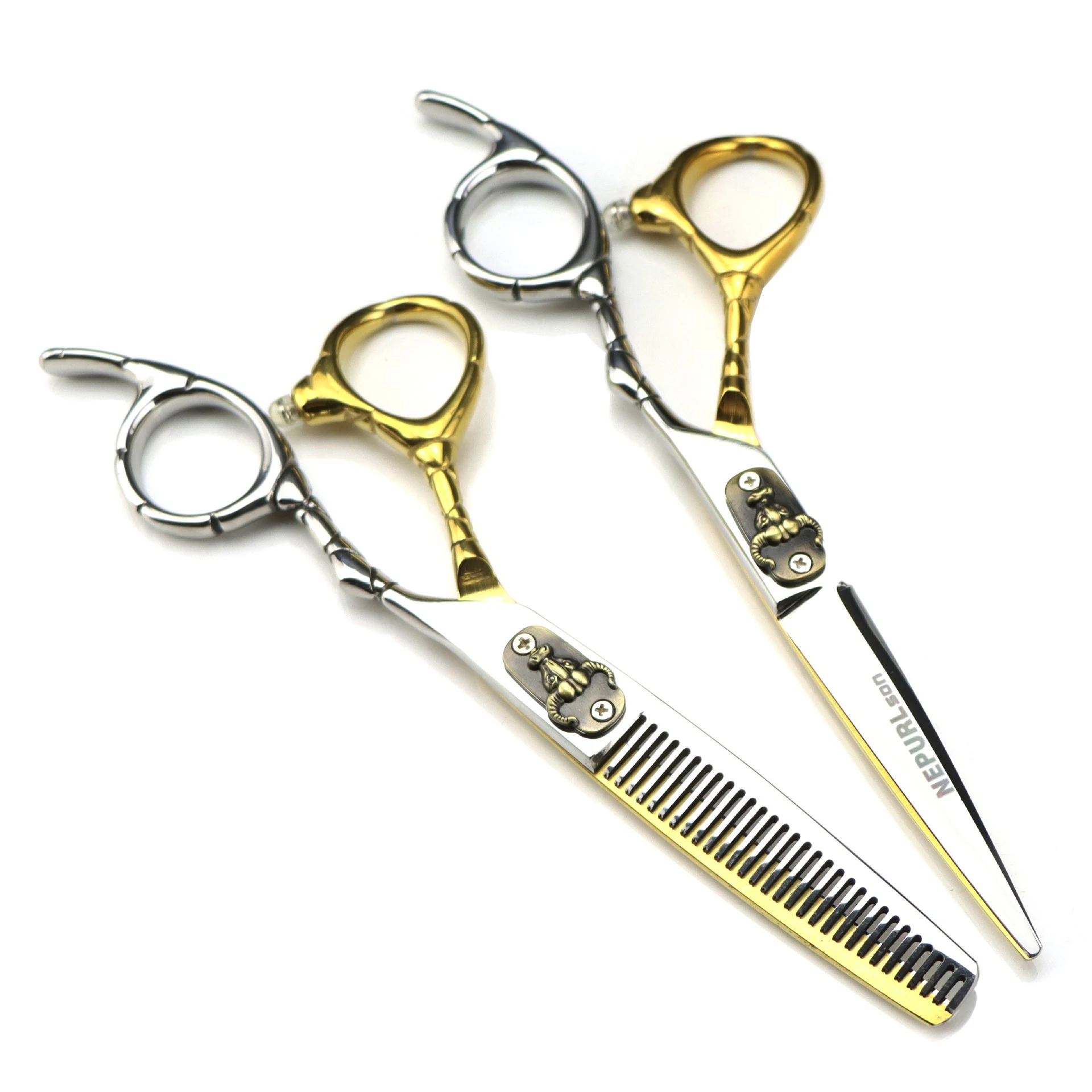 

Профессиональные ножницы для стрижки волос, набор из японских нержавеющих ножниц 6 дюймов для филировки, парикмахерские инструменты для ук...