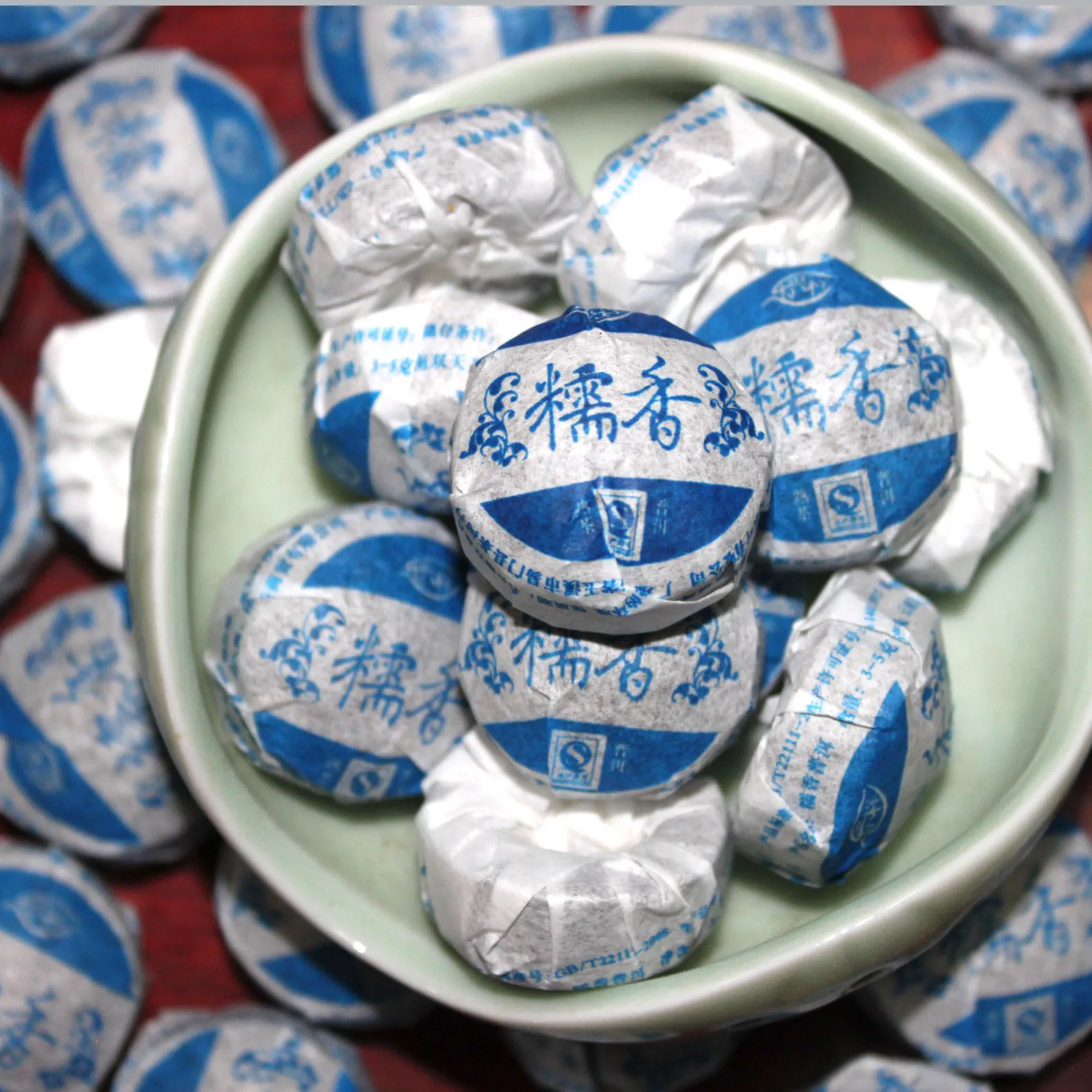 

5A China Yunnan Mini Glutinous Rice Fragrant Tuocha Loose Tea Glutinous Xiangtuo Cooked Puer Tea Yunnan Pu'er Beauty Slimming Te