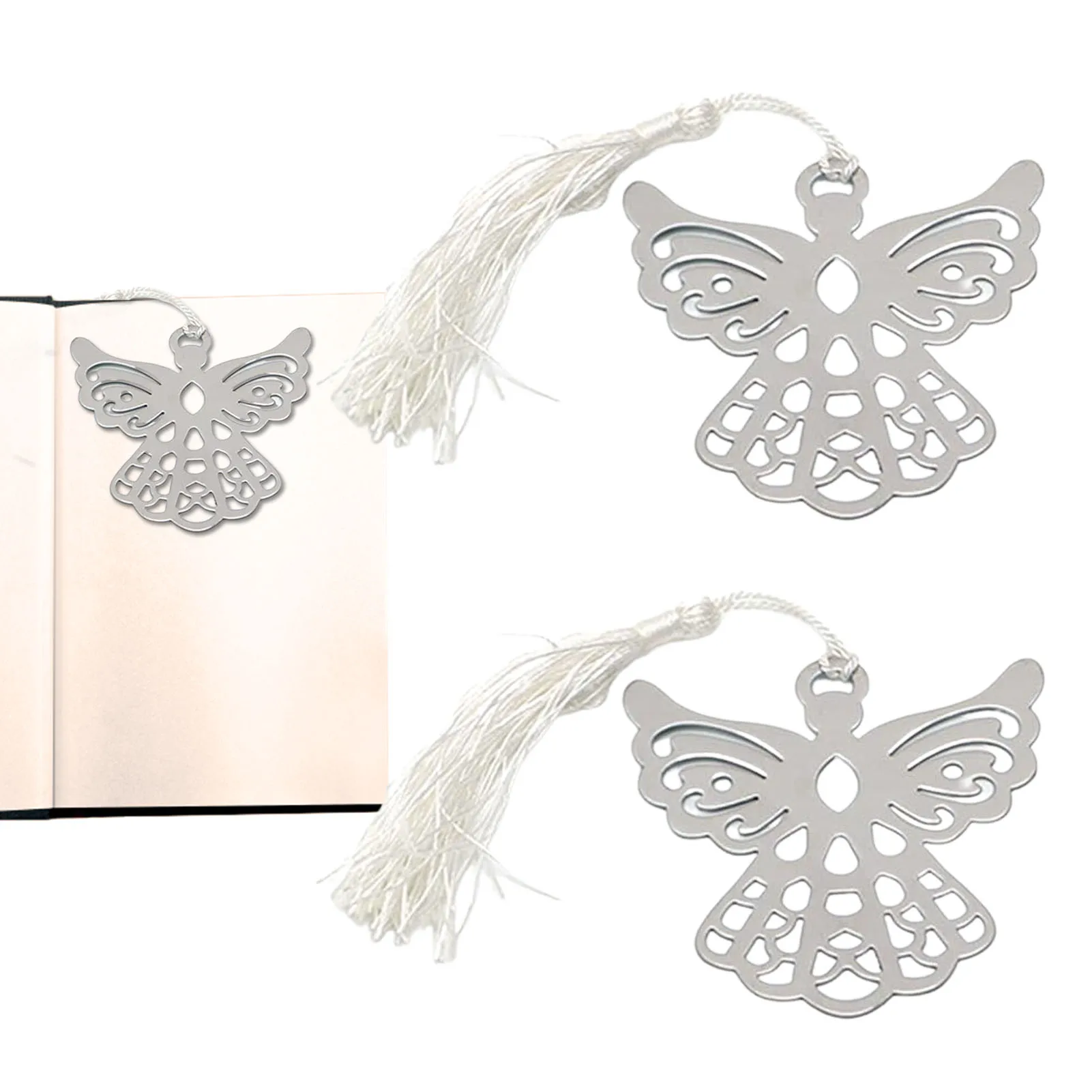 Angel Metal Bookmarking Bookmarking With Tassels Bookmarks For Book Lovers Kids Elegant Wedding Party Favors Kids Gift Notebook