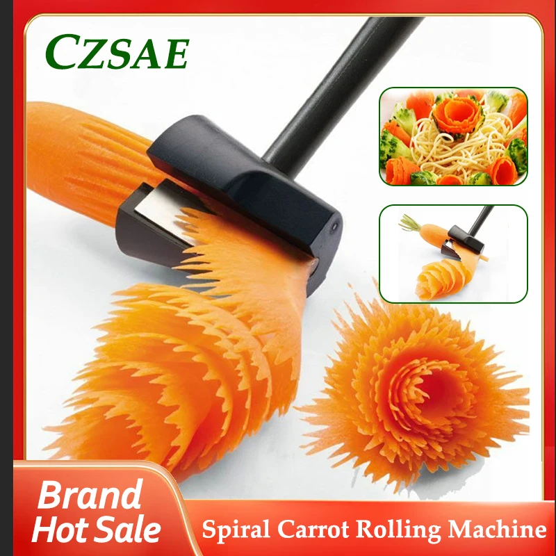 

1PC Spiral Cutter Carrot Radish Potato Slicer Fruits Peeler Carving Flower Device Kitchen Vegetable Cutter Slicer Tool