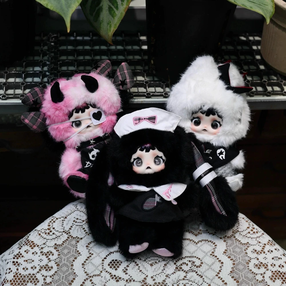 Фото Nommi × Heymi Mischief Alliance: Плюшевая кукла-сюрприз в закрытой упаковке, милая фигурка-украшение, подвеска, брелок для ключей, декор для рабочего стола, таинственный брелок-сюрприз №2