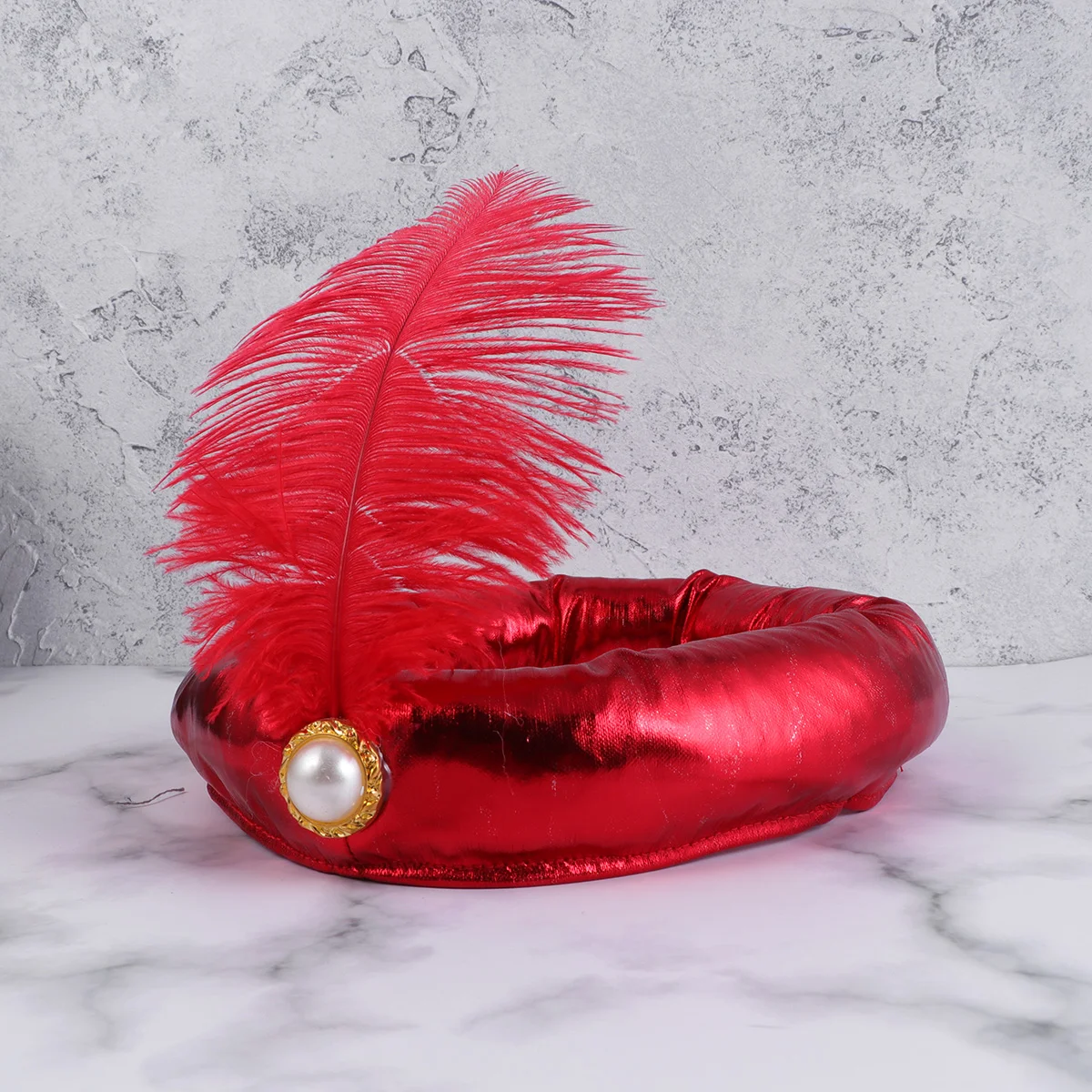 Индийская Арабская шляпа Султан головная повязка индийская костюм (Золотой)