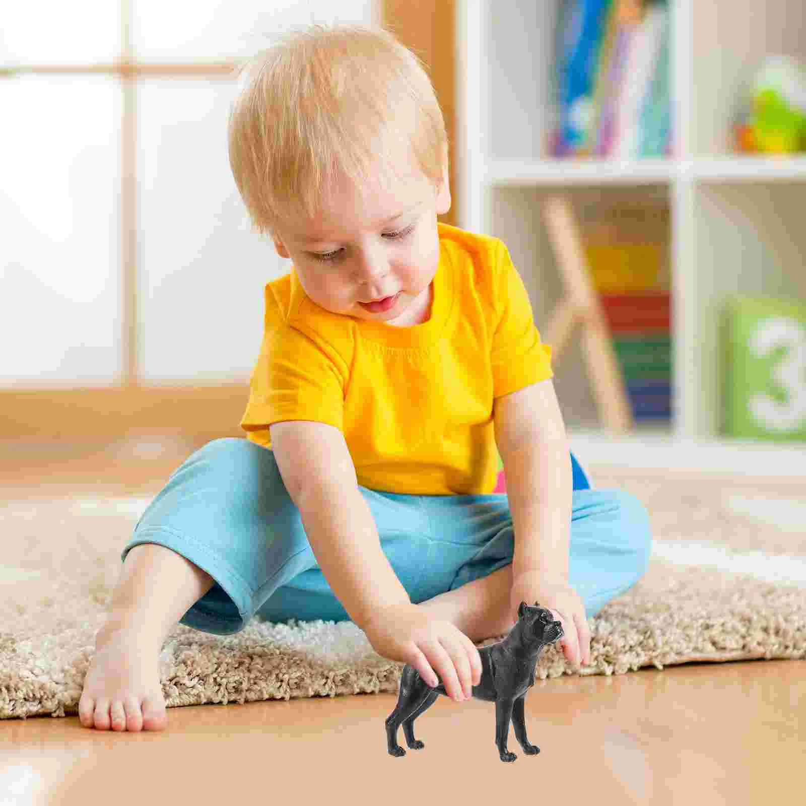 

Model Cane Corso Child Toys Puppy Figurine Statue Plastic Artificial Dog Ornament