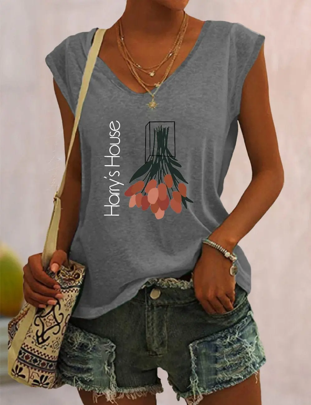 

Harry Styles Floral Harry's House Tank