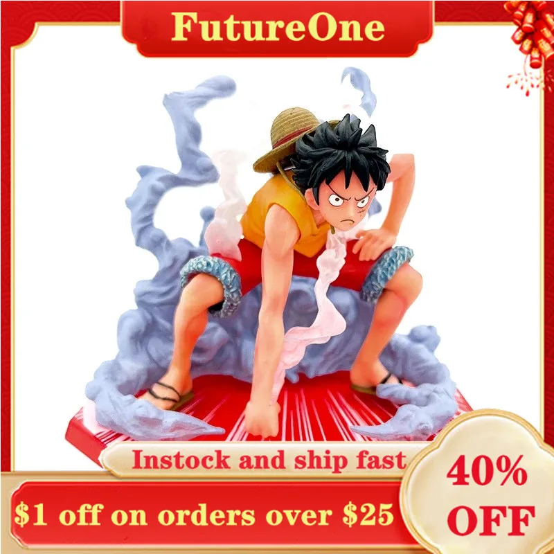 

12CM One Piece Action Figure Monkey.D.Luffy Anime Action Figure Second Gear Battle Luffy Figure PVC Model Anime Lover Collection