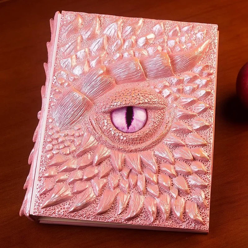 Секретный дневник дракона рельефная 3d-книга с гравировкой ретро Фэнтезийный