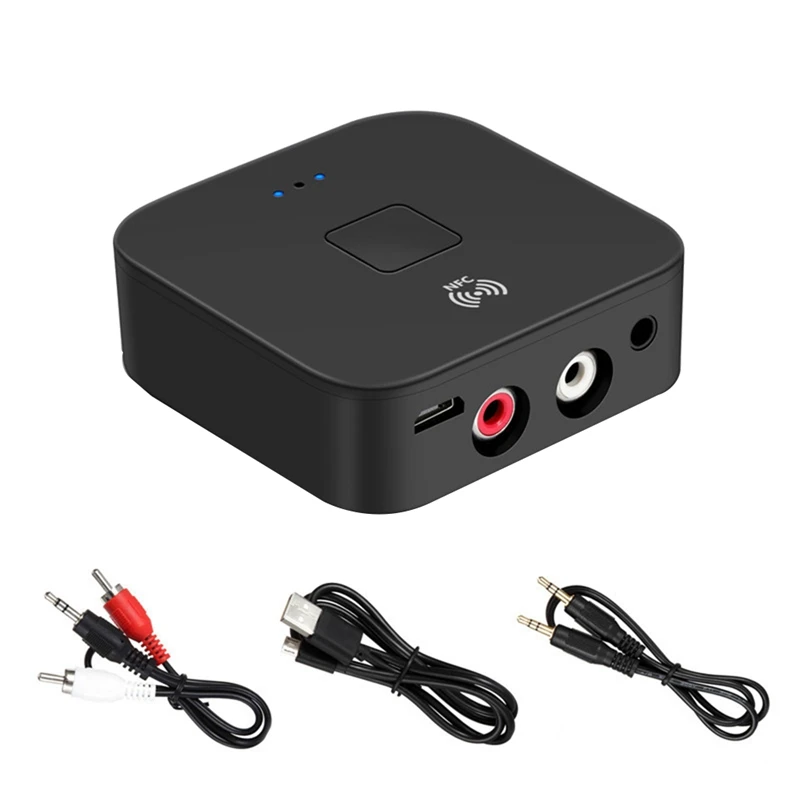 

Bluetooth 5.0 Receiver APTX LL 3.5mm AUX Jack RCA Wireless Adapter & Mic NFC for Car Audio Transmitter Amplifier Speaker