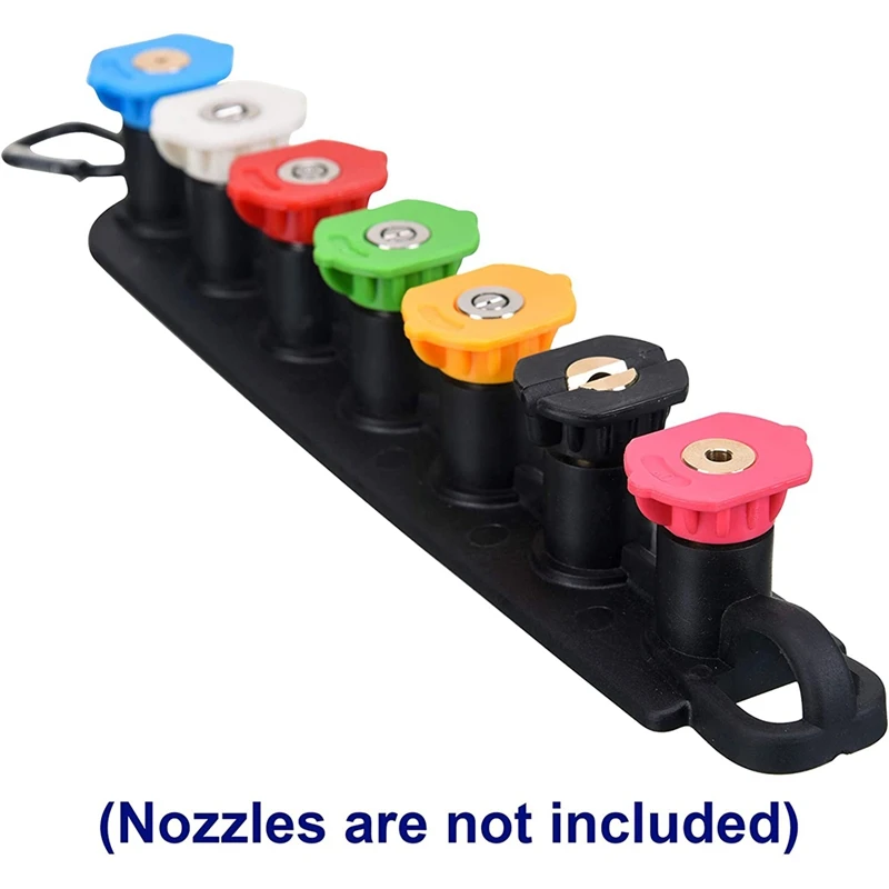 

Pressure Washer Nozzle Holder, Holds 7 Nozzle Tips with 1/4 Inch Quick Connect(Without Nozzles )