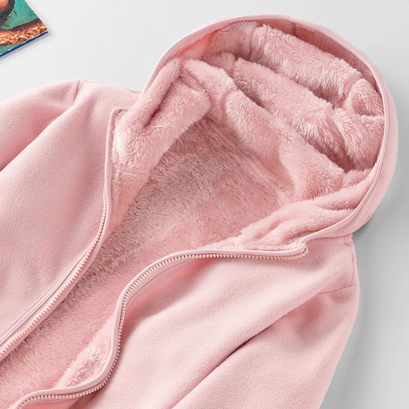 Флисовая Куртка женская зимняя теплая бархатная куртка Женские лацканы плюс плотная куртка-бомбер розовая Ins куртка Женское пальто Chaqueta Mujer