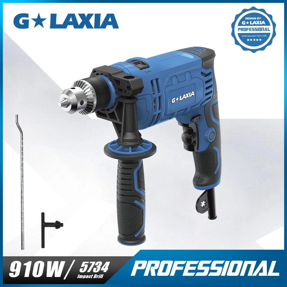 

G LAXIA Electric 910W Impact Drill Hand Drill with Measuring Scale