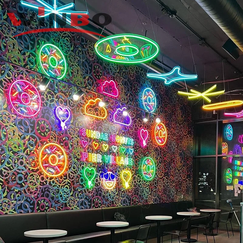 (Под заказ) Winbo индивидуальные светодиодные гибкие буквы неоновые лампы высокого