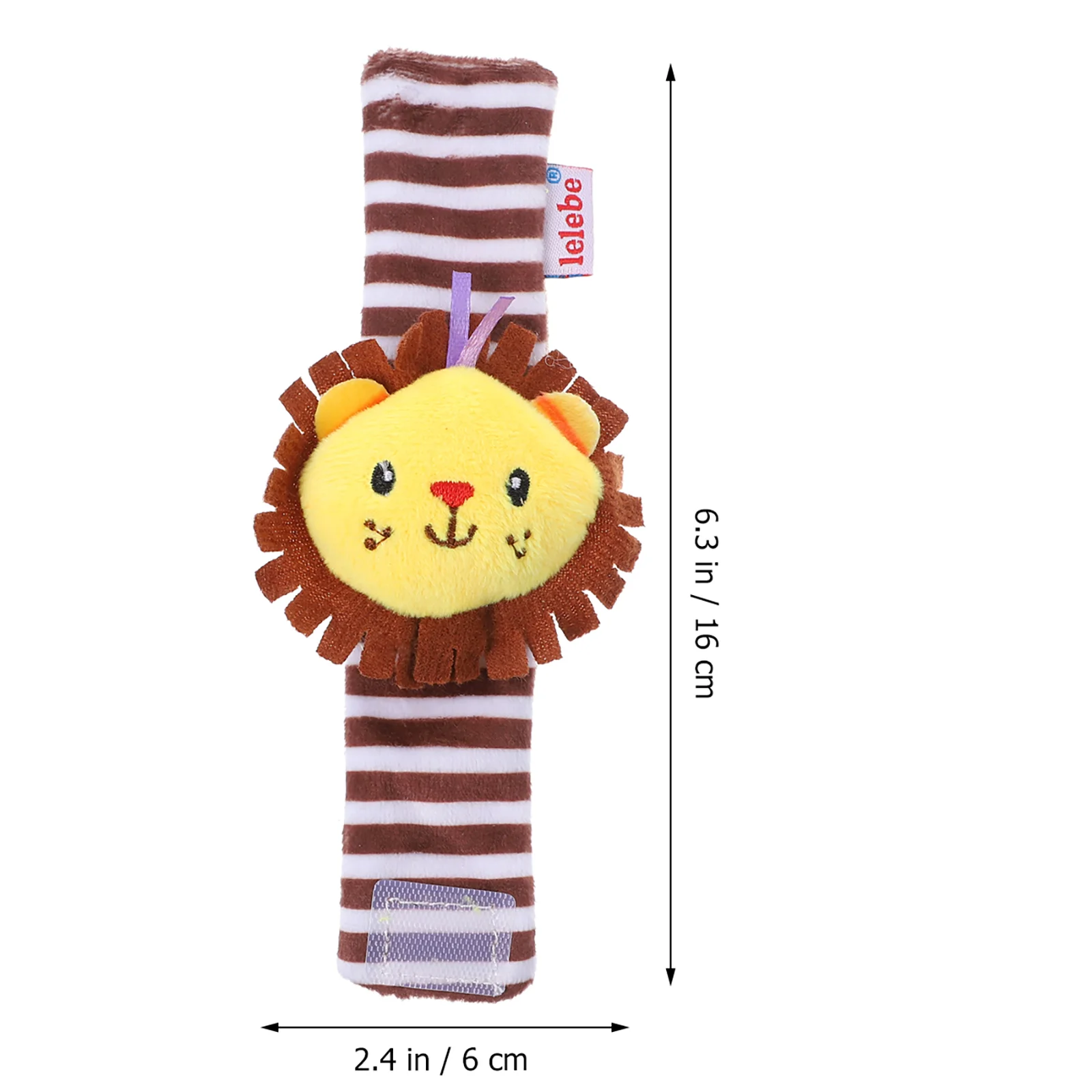 Наручные колокольчики плюшевые мультяшные погремушки животные для развития