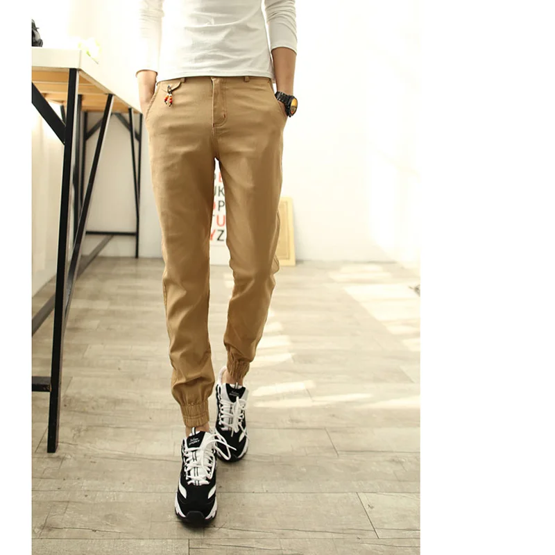 NEW 2022 Spring Summer Spring Joker Men Casual Pants Leg Beam Feet Pants Harem Pants Men\'s Trousers Pantalon Homme