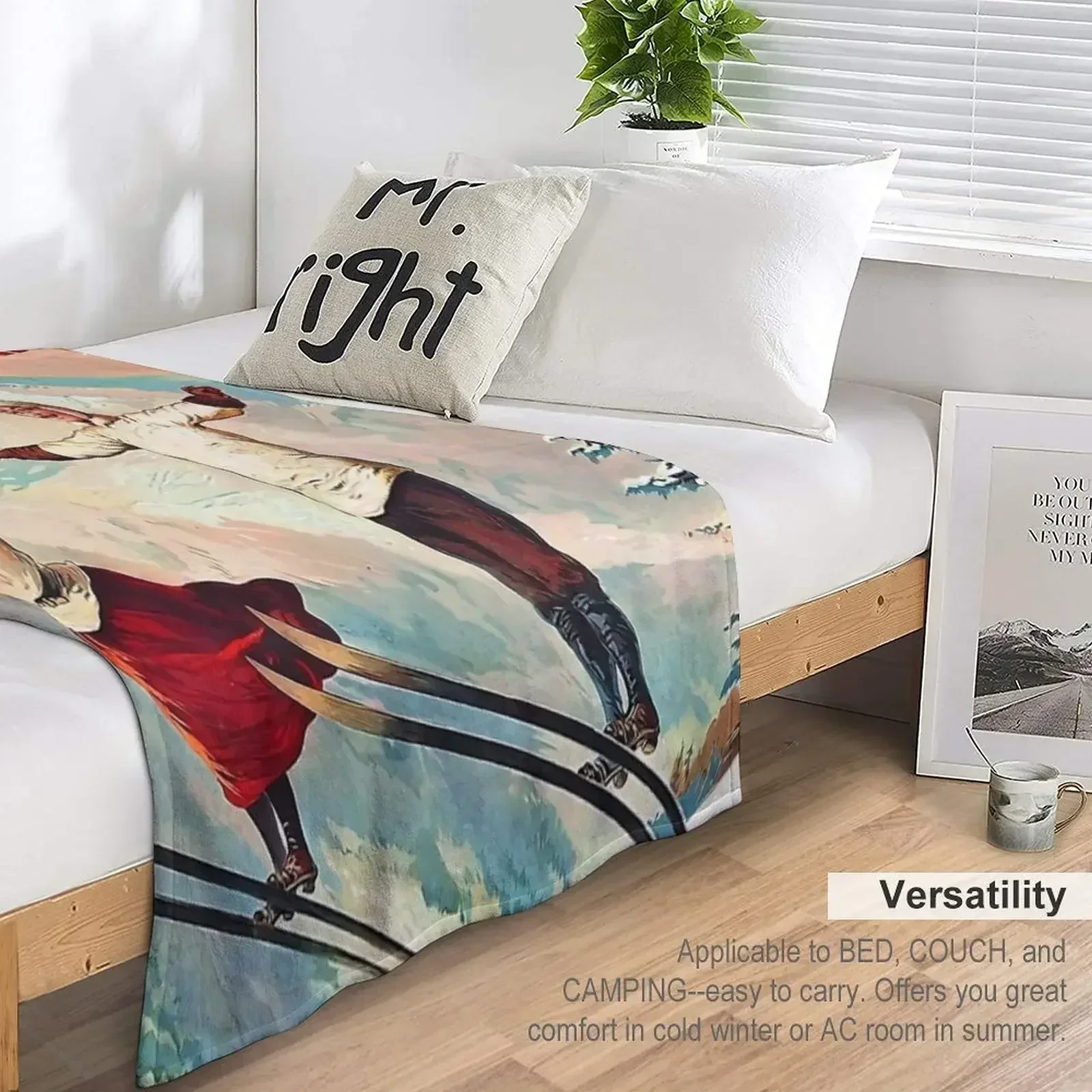 Шамоникс Мон Бланк - Винтажное плед декоративные одеяла для кроватей