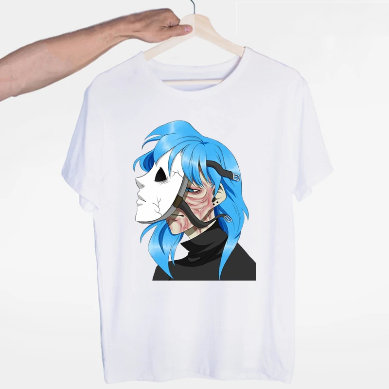 Футболка женская с забавным графическим принтом лица и круглым вырезом модный