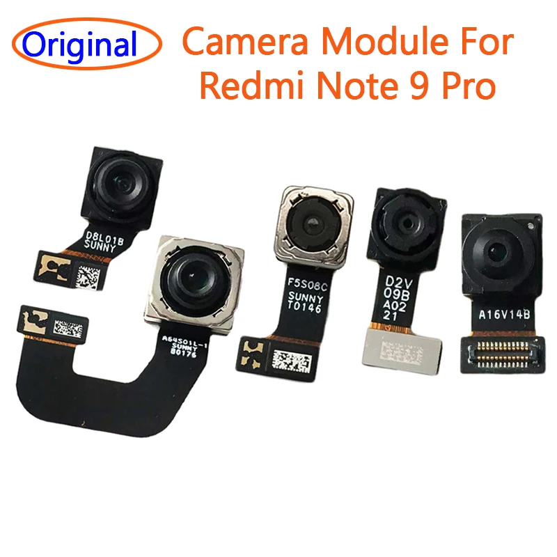 

Оригинальная передняя и задняя камеры для Xiaomi Redmi Note 9 Pro, основной модуль камеры для селфи, полный комплект запасных частей