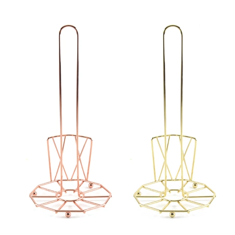 

Kitchen Paper Dispenser Stand Countertop Paper Towel Holder Wrought Iron Napkin Holder for Standard Size Paper Towel