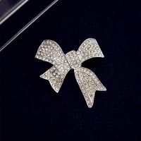 rhinestone high end bow brooch female personality high end clothes coat pin accessories temperament corsage