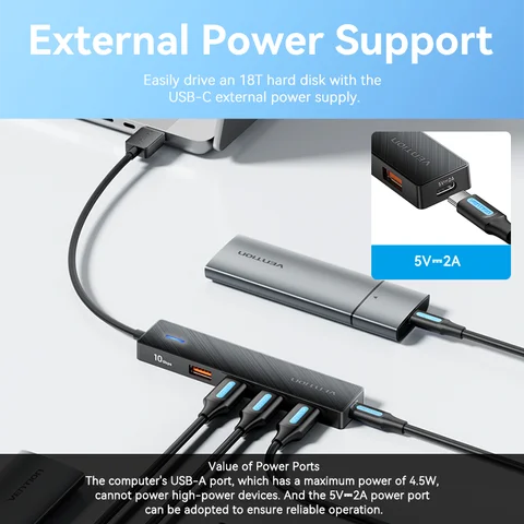 Vention USB 3.2 Gen2 HUB 5 портов