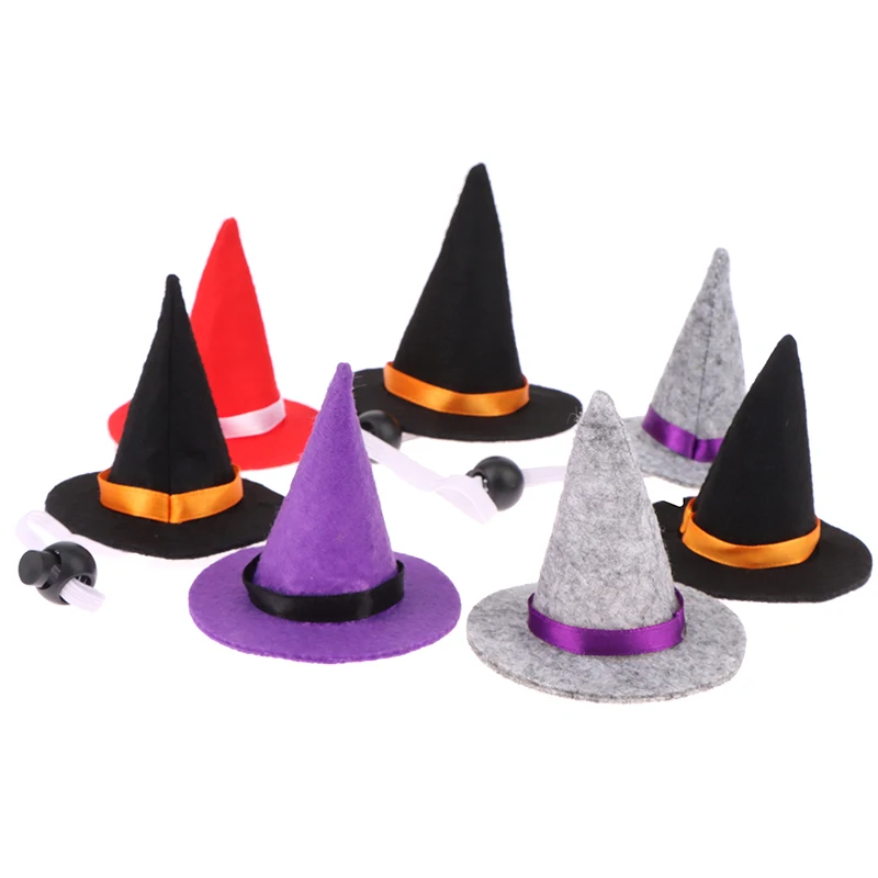 

Мини головной убор с ведьмой, головной убор для кукольного домика на Хэллоуин, Декор для дома, винная бутылка, Декор