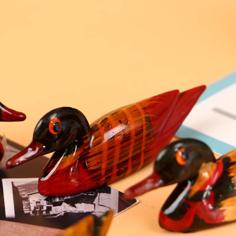 2шт винтажная смоляная пара мандариновых уток держатель палочек для еды