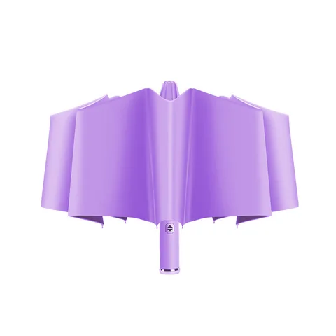 Автоматический зонт, регулируемый вращающийся светодиодный фонарик, 10 костей, тройной складной, ветростойкий, Женский фонарь