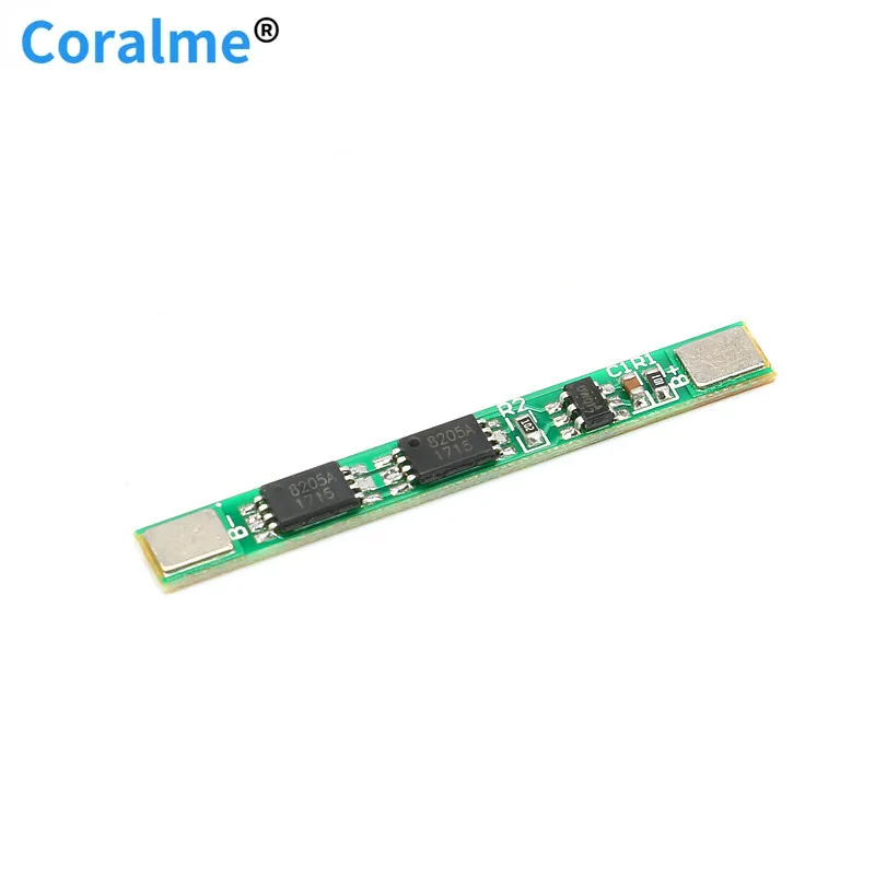 

10 pcs 1S 3.7V 4A li-ion BMS PCM 18650 Battery Protection Board PCB for 18650 lithium ion li Battery Double MOS
