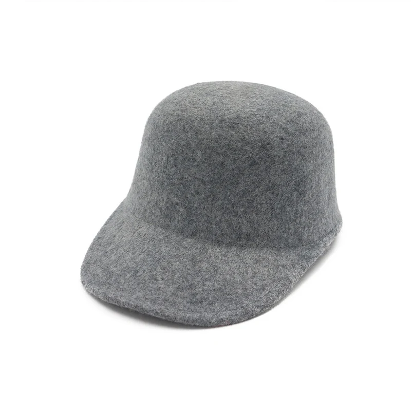 

100% Wool Felt Horsemanship Hat for Women Leisure Flat Brim Fedoras Trilby Hat Lady Equestrian Cap Riding Dome Cap GH-319