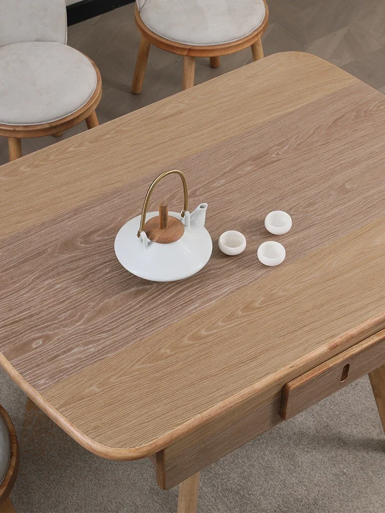 Современный деревянный обеденный стол с электроприводом ящик для хранения