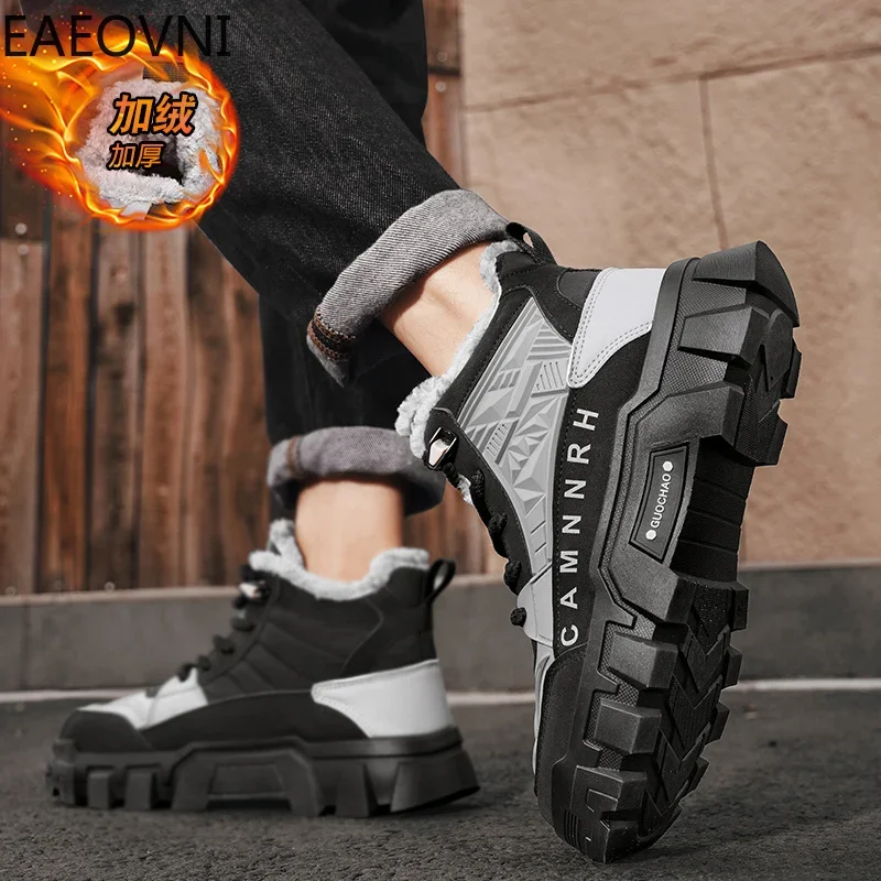 Мужские уличные ботинки взрывного стиля стильные легкие мужские байкерские