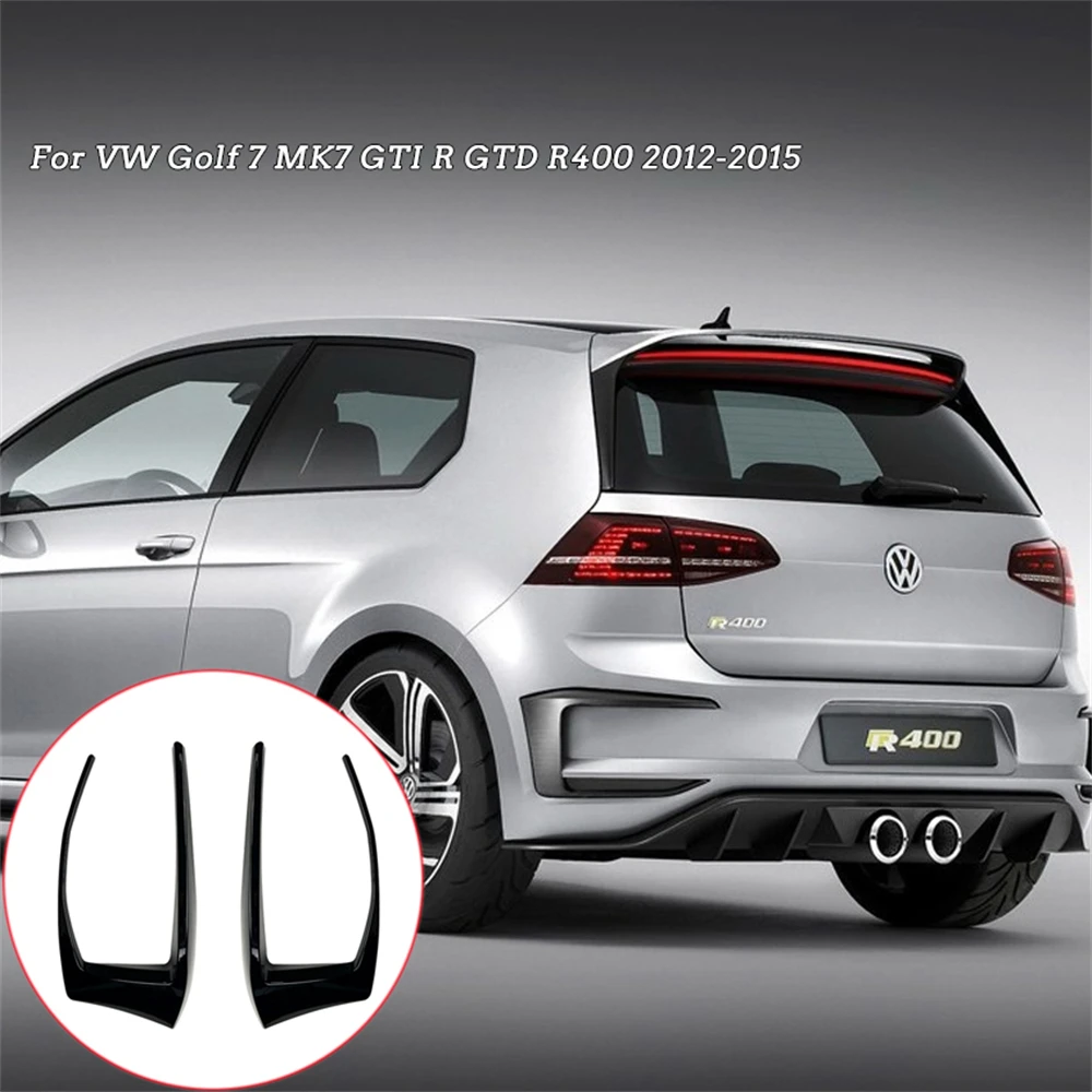 Удлинительный диффузор для заднего бампера VW Golf 7 GTD GTI R400 2012-2015, сплиттер для заднего бампера, противотуманная фара, отделка, автомобильная внешняя часть