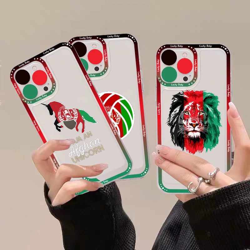 

Afghanistan Flag Wallpaper Phone Case For IPhone 11 12 13 14 Mini Pro Max XR X XS TPU Clear Case For 8 7 6 Plus SE 2020