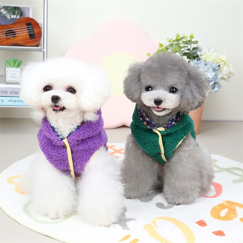 

Small and Medium-sized British Short Puppet Teddy Jiwa VIP 23 New Autumn and Winter Pastoral Double Layer Sweater