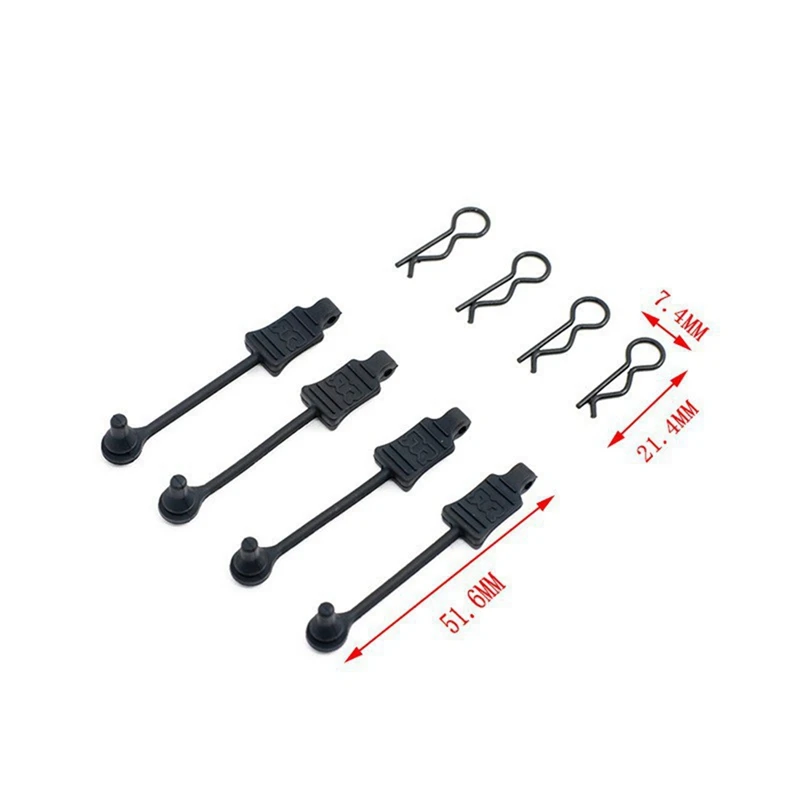 4 шт. фиксатор зажима корпуса для 1/10 ARRMA Rover Katun Shengtang Запчасти радиоуправляемых