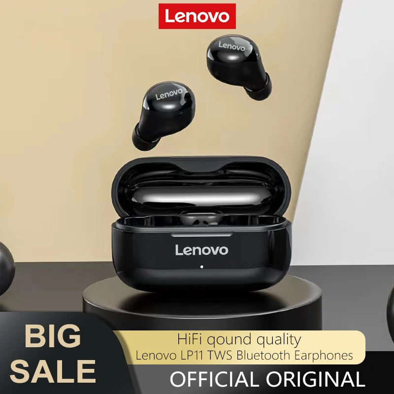 

Original Lenovo LP12 TWS Bluetooth Headphones with Mic Wireless Earphone Touch Control Headsets Earbuds headphones pk lp40