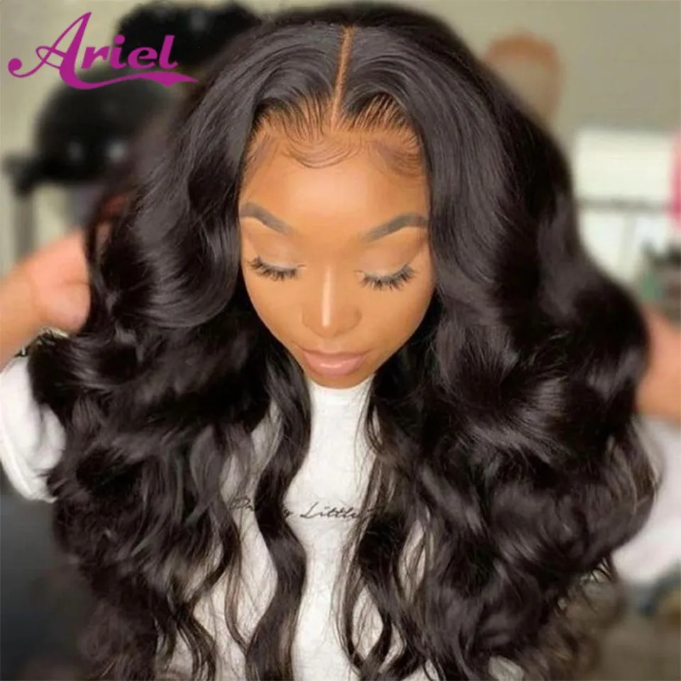 

Ariel HD Transparent Lace Frontal Wig Body wave Wigs Human Hair for Women 13x4 4x4 Closure Wigs Pre Plucked Peruvian Remy Wigs