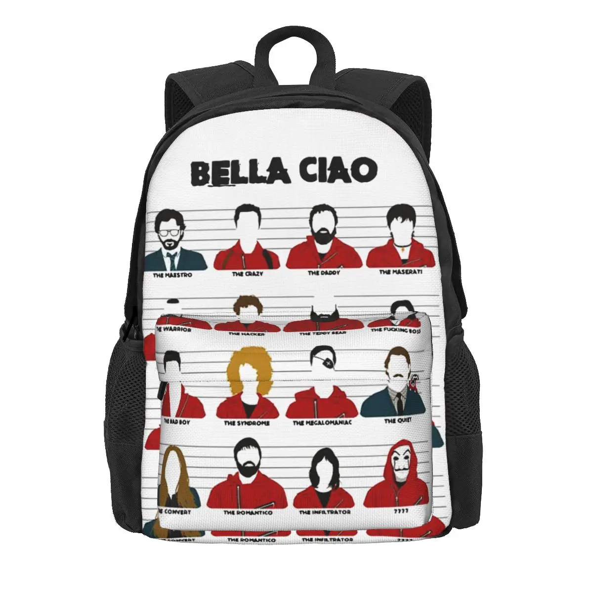 

Money Heist House Of Paper Women Backpack Children School Bag La Casa De Papel Rucksack Teenage Large Capacity Travel Rucksack