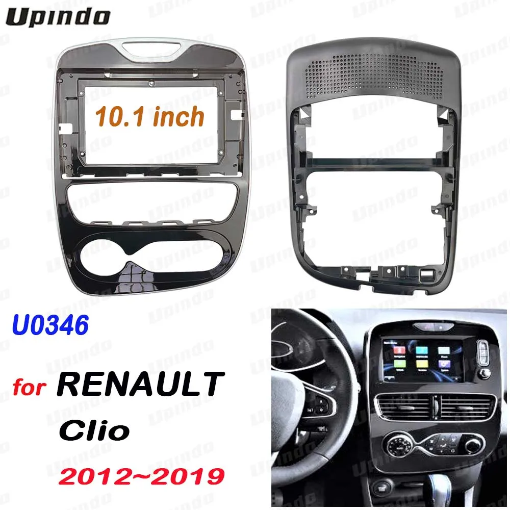 Автомобильный радиоприемник 2 Din 10 1 дюйма рамка панели для Renault Clio 2012-2019 приборная