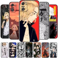 tokyo revengers anime phone case for xiaomi redmi 11 lite pro ultra 10 9 8 mix 4 fold 10t black cover silicone back prett